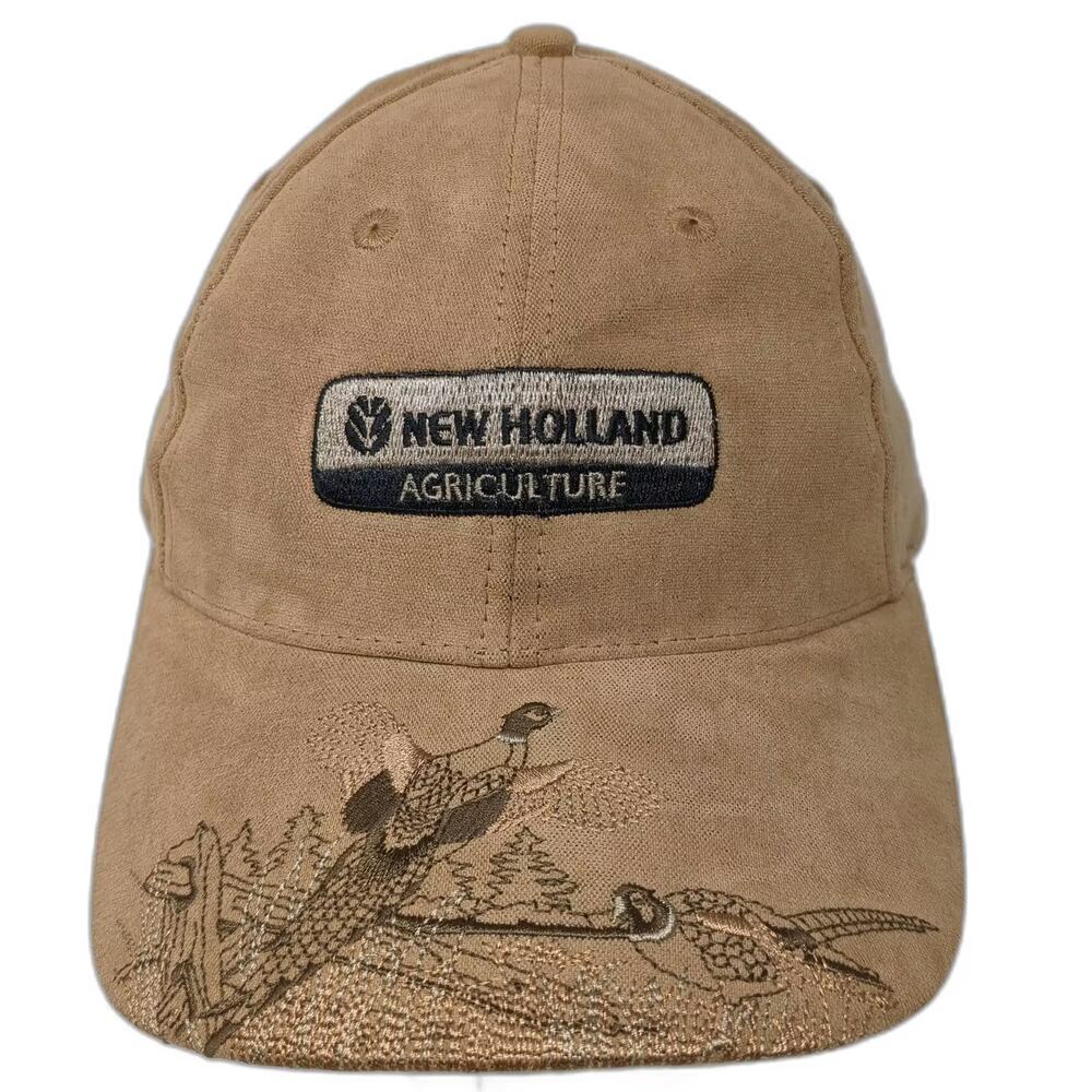 New Holland Agriculture Baseball Cap Hat Brown OS Pheasant Embroidery Hunting
